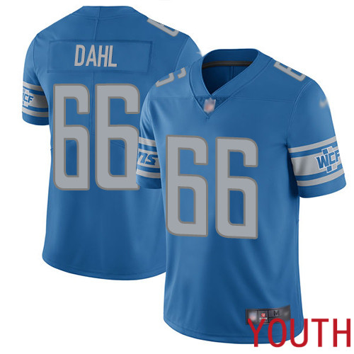 Detroit Lions Limited Blue Youth Joe Dahl Home Jersey NFL Football 66 Vapor Untouchable